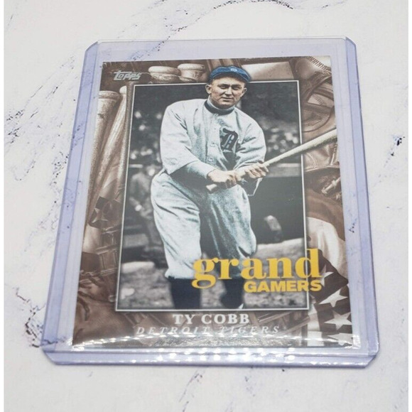 2024 Topps Series 1 Ty Cobb #GOG-16 Grand Gamers Insert Detroit Tigers - Picture 3 of 4